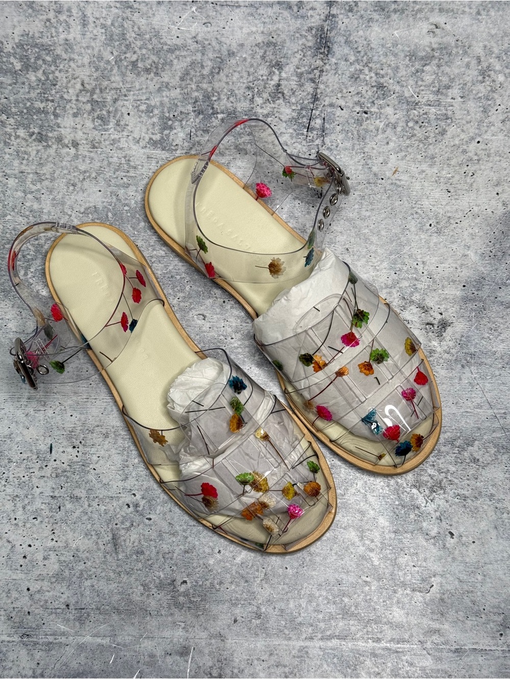 Freda Salvador Sera Pressed Flower Fisherman Sandals 6